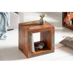 40888 INVICTA stolik JAKARTA 45 cm  - drewno z recyklingu King Home