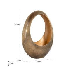 -KA-0132 RICHMOND świecznik CASSIA GOLD MEDIUM złoty King Home