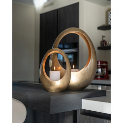 -KA-0132 RICHMOND świecznik CASSIA GOLD MEDIUM złoty King Home