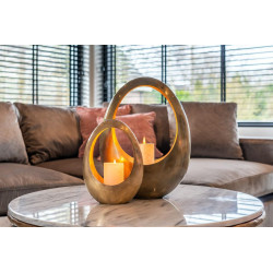 -KA-0132 RICHMOND świecznik CASSIA GOLD MEDIUM złoty King Home