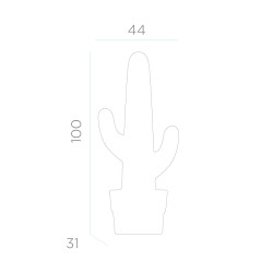 LUMK100OFNW NEW GARDEN lampa ogrodowa KAKTUS CABLE biała King Home